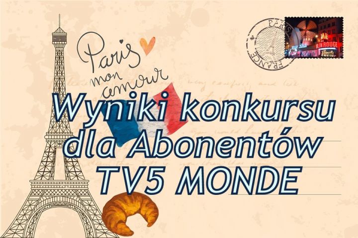 Rozstrzygnięcie konkursu  TV5 MONDE